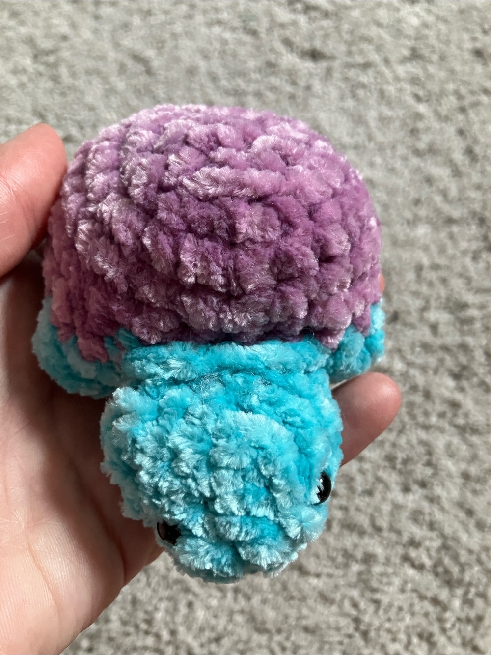 Crochet Turtle Purple and Blue 🐢